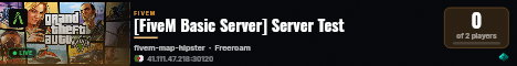 [FiveM Basic Server] Server Test live status badge