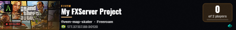 My FXServer Project live status badge