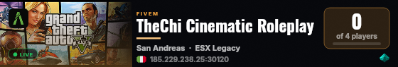 TheChi Cinematic Roleplay live status badge