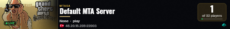 Default MTA Server live status badge