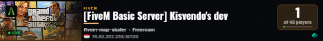 [FiveM Basic Server] Kisvendo's dev live status badge