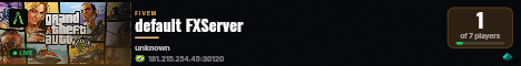 default FXServer live status badge