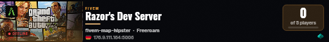 Razor's Dev Server live status badge