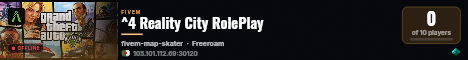 ^4 Reality City RolePlay live status badge
