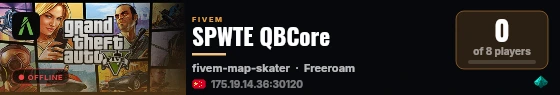 SPWTE QBCore live status badge
