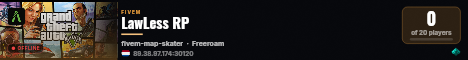 LawLess RP live status badge