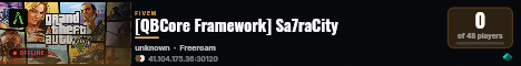 [QBCore Framework] Sa7raCity live status badge