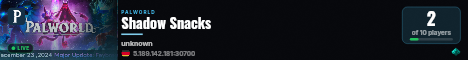 Shadow Snacks live status badge