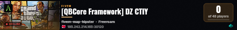 [QBCore Framework] DZ CTIY live status badge