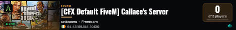 [CFX Default FiveM] Callace's Server live status badge