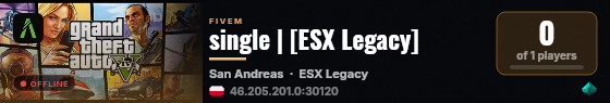 single | [ESX Legacy] live status badge