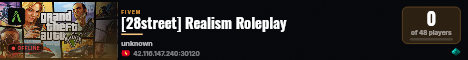 [28street] Realism Roleplay live status badge