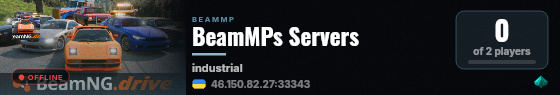 BeamMPs Servers live status badge