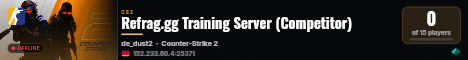 Refrag.gg Training Server (Competitor) live status badge