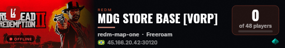 MDG STORE BASE [VORP] live status badge