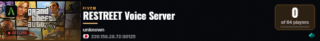 RESTREET Voice Server live status badge