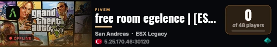 free room egelence | [ESX Legacy] live status badge