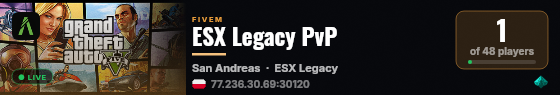 ESX Legacy PvP live status badge