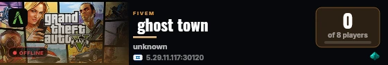  ghost town live status badge