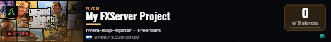 My FXServer Project live status badge