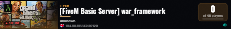 [FiveM Basic Server] war_framework live status badge