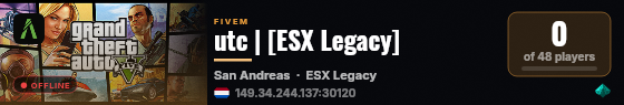 utc | [ESX Legacy] live status badge