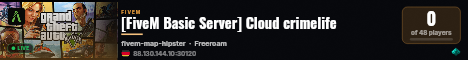 [FiveM Basic Server] Cloud crimelife live status badge