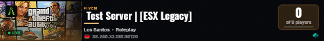  Test Server | [ESX Legacy] live status badge