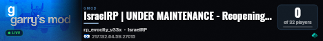 IsraelRP | UNDER MAINTENANCE - Reopening Soon live status badge