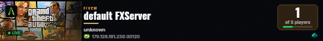 default FXServer live status badge