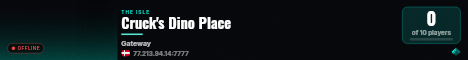 Cruck's Dino Place live status badge