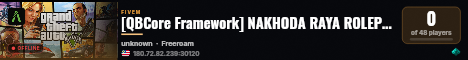 [QBCore Framework] NAKHODA RAYA ROLEPLAY live status badge