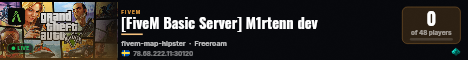 [FiveM Basic Server] M1rtenn dev live status badge