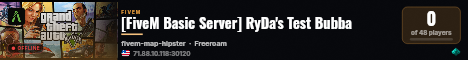 [FiveM Basic Server] RyDa's Test Bubba live status badge