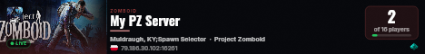 My PZ Server live status badge