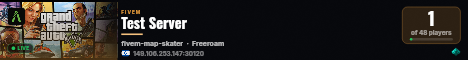 Test Server live status badge