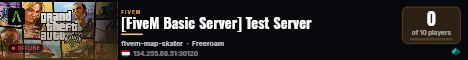 [FiveM Basic Server] Test Server live status badge