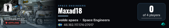 Maxad18 live status badge