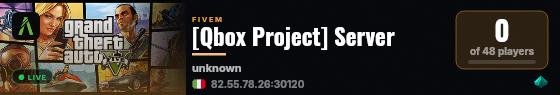 [Qbox Project] Server live status badge