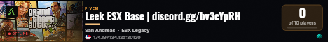 Leek ESX Base | discord.gg/bv3cYpRH live status badge