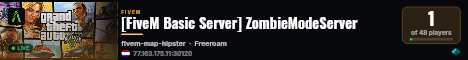 [FiveM Basic Server] ZombieModeServer live status badge