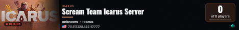Scream Team Icarus Server live status badge