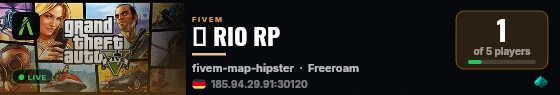 ✨ RIO RP live status badge