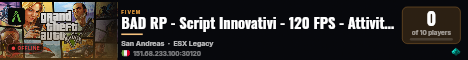 BAD RP - Script Innovativi - 120 FPS - Attivita Free live status badge