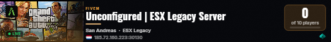 Unconfigured | ESX Legacy Server live status badge