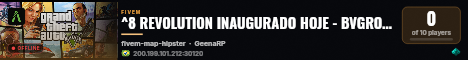 ^8 REVOLUTION INAUGURADO HOJE - BVGROUP live status badge