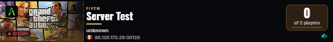 Server Test live status badge