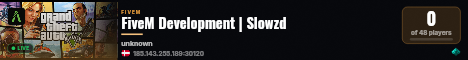 FiveM Development | Slowzd live status badge
