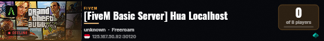 [FiveM Basic Server] Hua Localhost live status badge