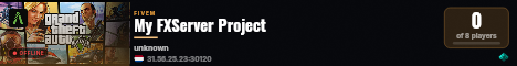 My FXServer Project live status badge